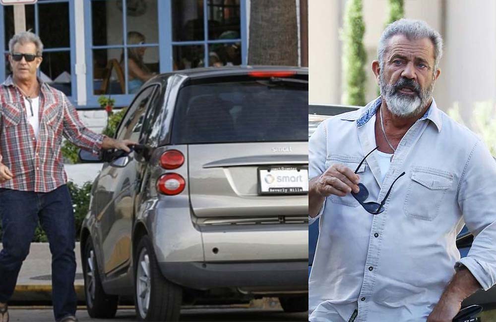 Mel Gibson Smart Car ForTwo @Emerald.com / Youtube.com | @Daily Mail / Pinterest.com