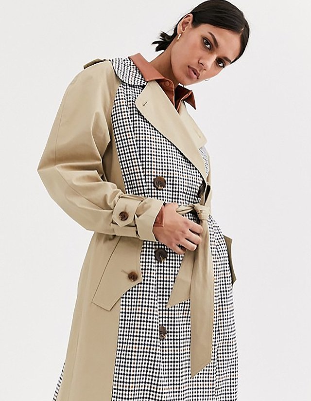 gros plan sur le trench-coat ASOS